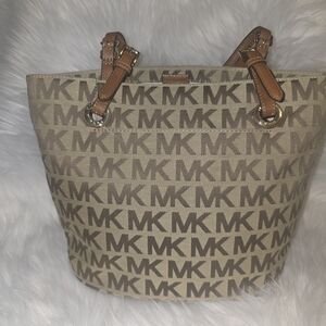 Michael Kors Brown Monogram Tote